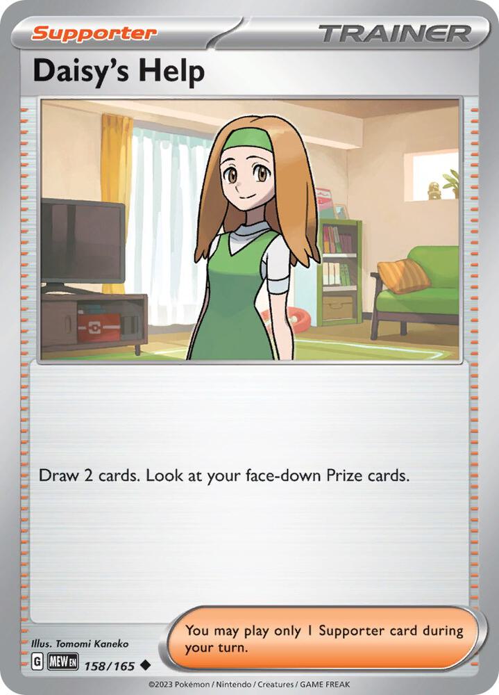 Pokemon - Daisy's Help - 158/165 - SV: Scarlet & Violet 151 (MEW)