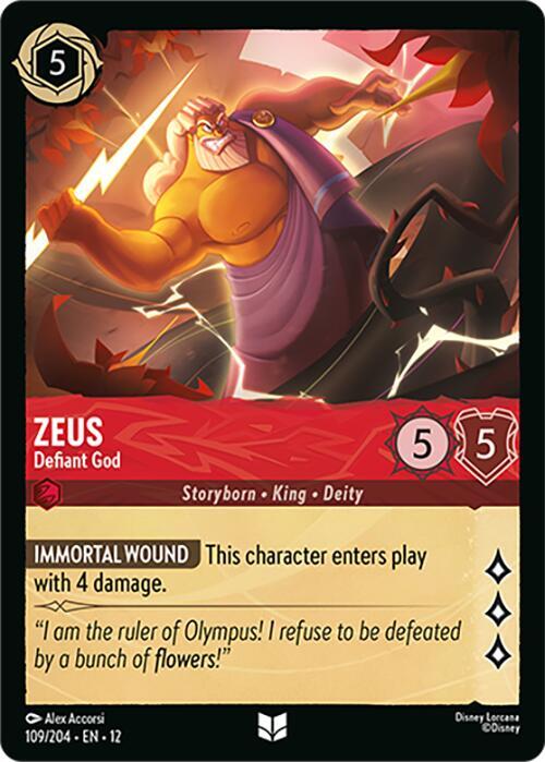 Lorcana - Zeus - Defiant God - Wilds Unknown (12)