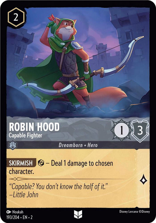 Lorcana - Robin Hood - Capable Fighter - Rise of the Floodborn (2)
