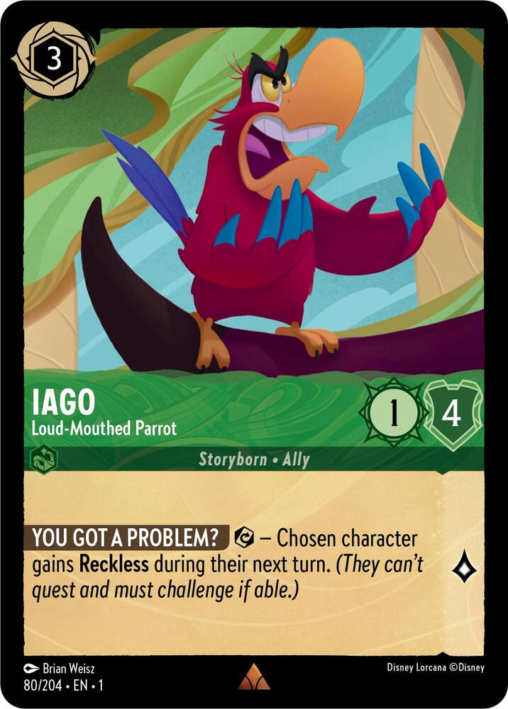 Lorcana - Iago - Loud-Mouthed Parrot - The First Chapter (1)