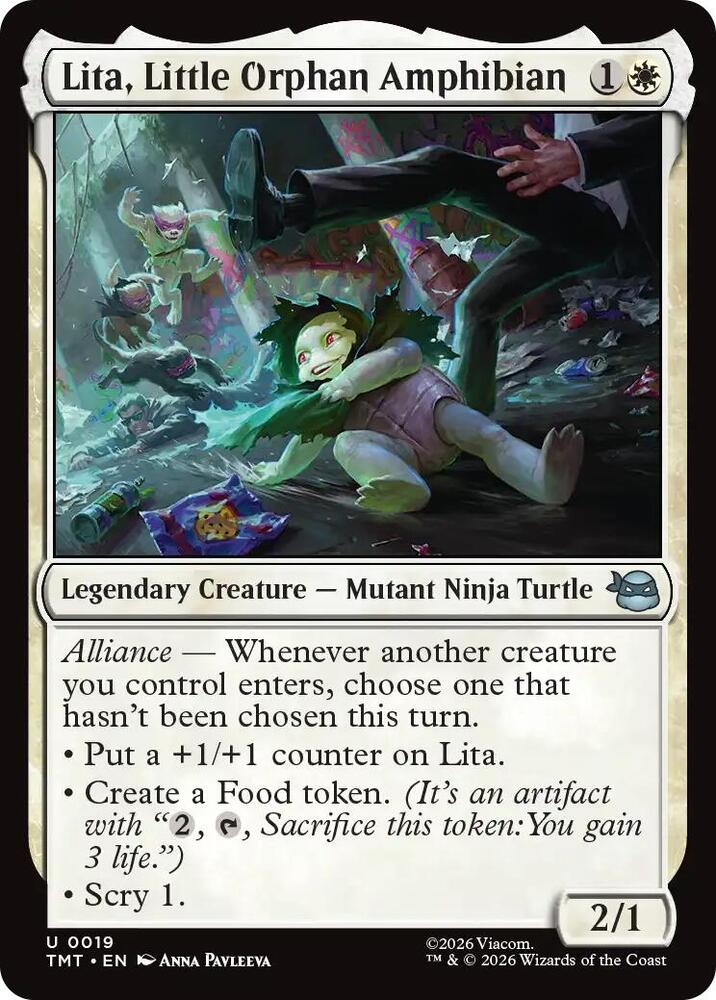 MTG - Lita, Little Orphan Amphibian - Teenage Mutant Ninja Turtles (TMT)
