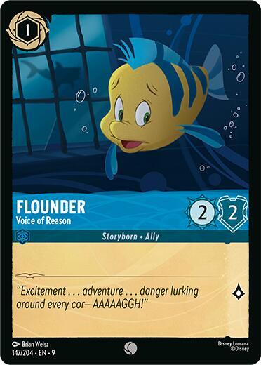 Lorcana - Flounder - Voice of Reason - Fabled (9)
