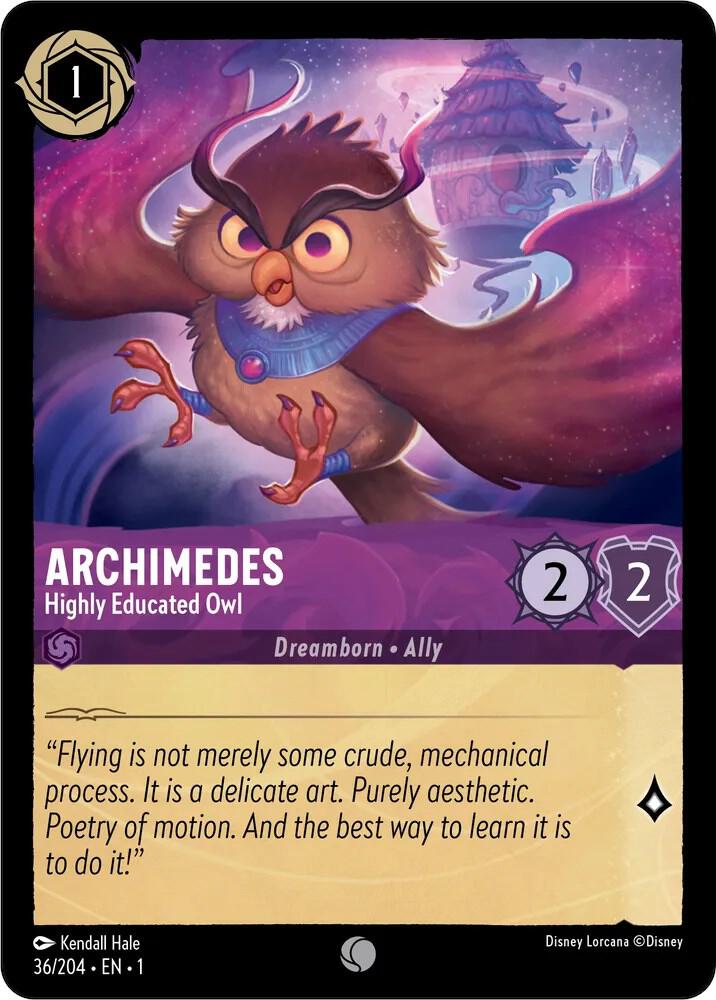 Lorcana - Archimedes - Highly Educated Owl - The First Chapter (1)