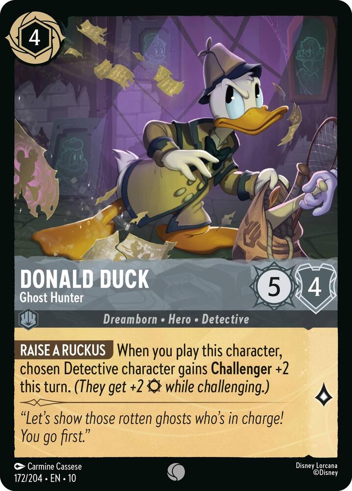 Lorcana - Donald Duck Ghost Hunter - Whispers in the Well (10)