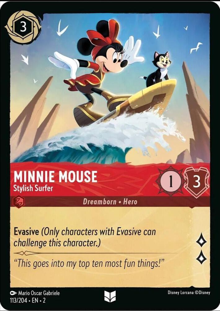 Lorcana - Minnie Mouse - Stylish Surfer - Rise of the Floodborn (2)
