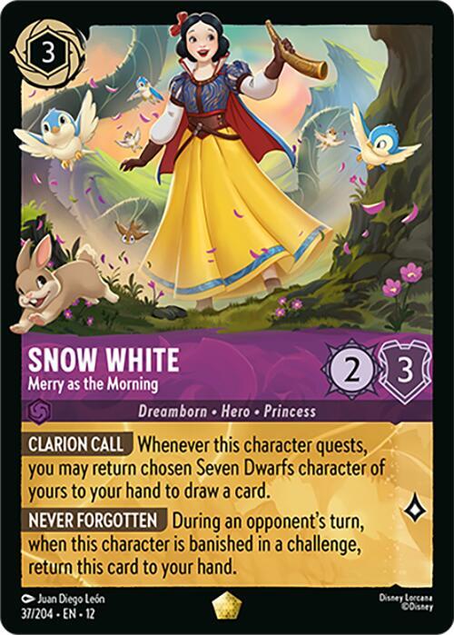 Lorcana - Snow White - Merry as the Morning - Wilds Unknown (12)