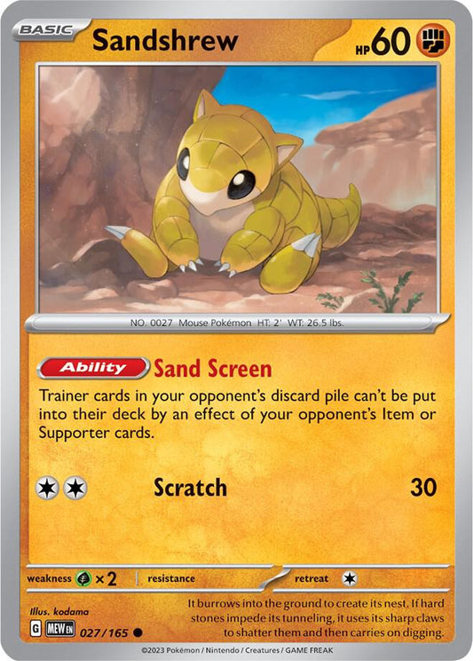 Pokemon - Sandshrew - SV: Scarlet & Violet 151 (MEW)