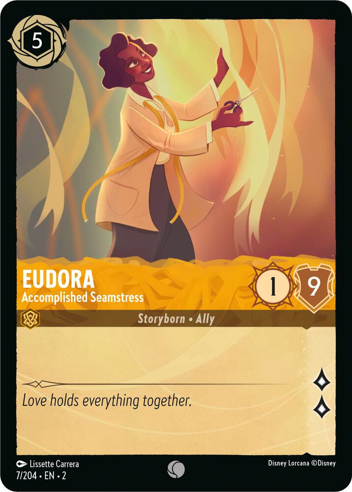 Lorcana - Eudora - Accomplished Seamstress - Rise of the Floodborn (2)