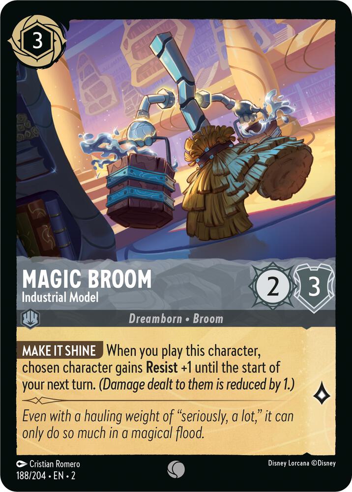 Lorcana - Magic Broom - Industrial Model - Rise of the Floodborn (2)