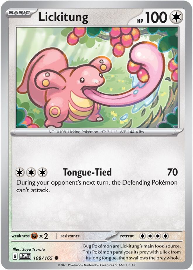 Pokemon - Lickitung - SV: Scarlet & Violet 151 (MEW)