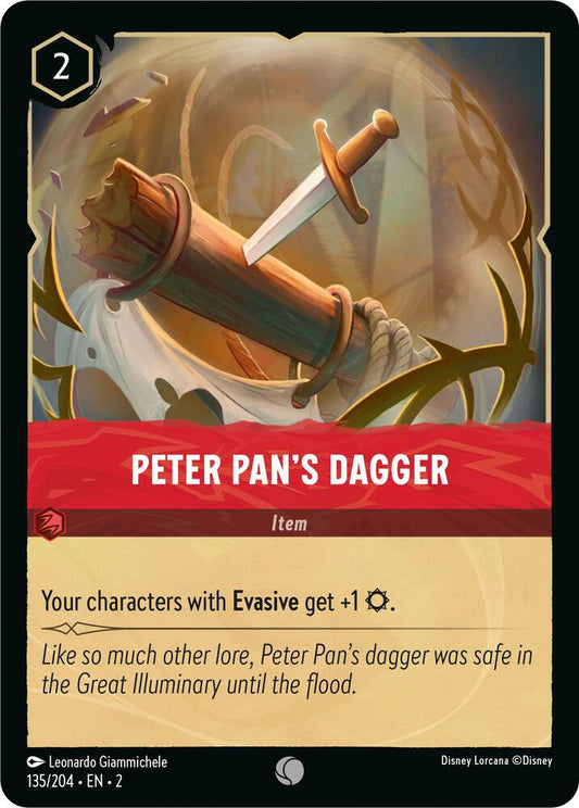 Lorcana - Peter Pan's Dagger - Cold Foil - Rise of the Floodborn (2)