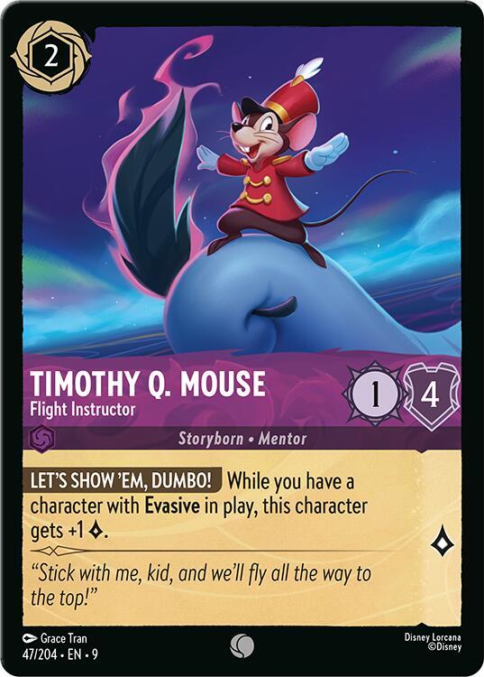 Lorcana - Timothy Q. Mouse - Flight Instructor - Fabled (9)