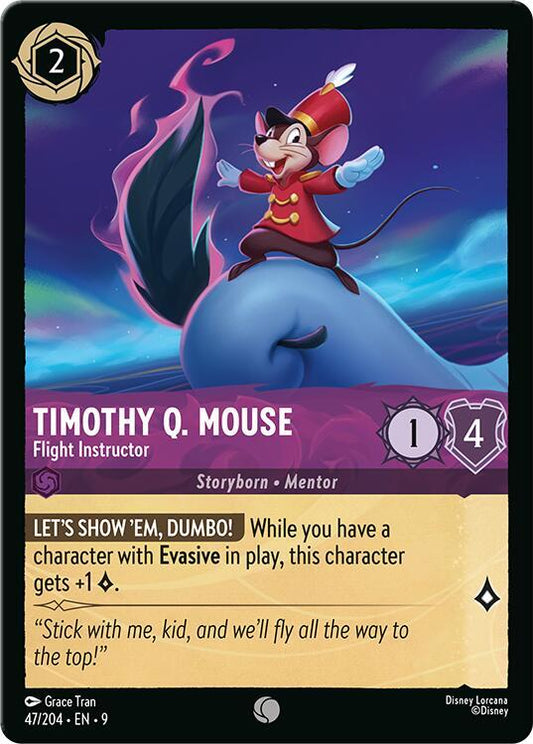 Lorcana - Timothy Q. Mouse - Flight Instructor - Fabled (9)