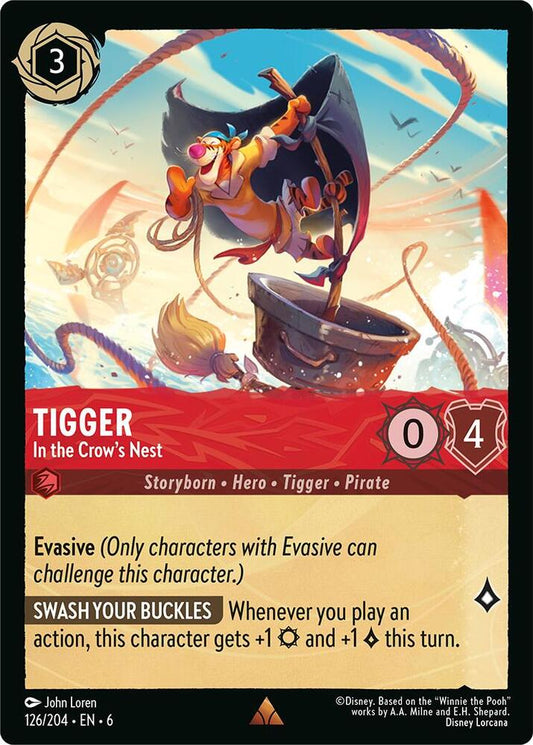 Lorcana - Tigger - In the Crow's Nest - Cold Foil - Azurite Sea (6)