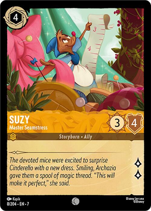Lorcana - Suzy - Master Seamstress - Archazia's Island (7)