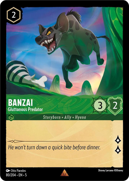 Lorcana - Banzai - Gluttonous Predator - Cold Foil - Shimmering Skies (5)