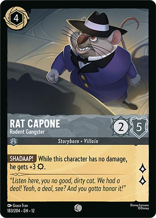 Lorcana - Rat Capone - Rodent Gangster - Wilds Unknown (12)