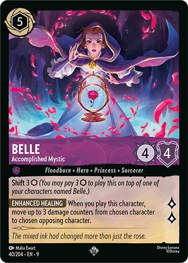 Lorcana - Belle - Accomplished Mystic - Fabled (9)