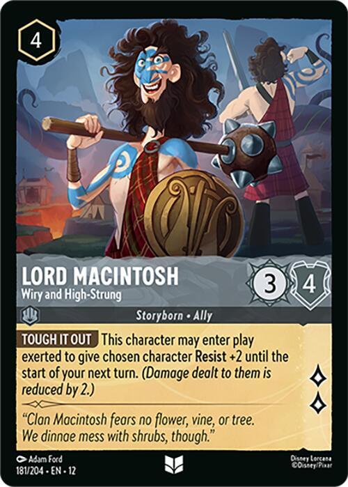 Lorcana - Lord Macintosh - Wiry and High-Strung - Wilds Unknown (12)