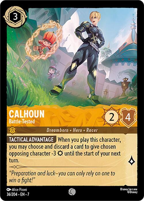 Lorcana - Calhoun - Battle-Tested - Archazia's Island (7) Cold Foil