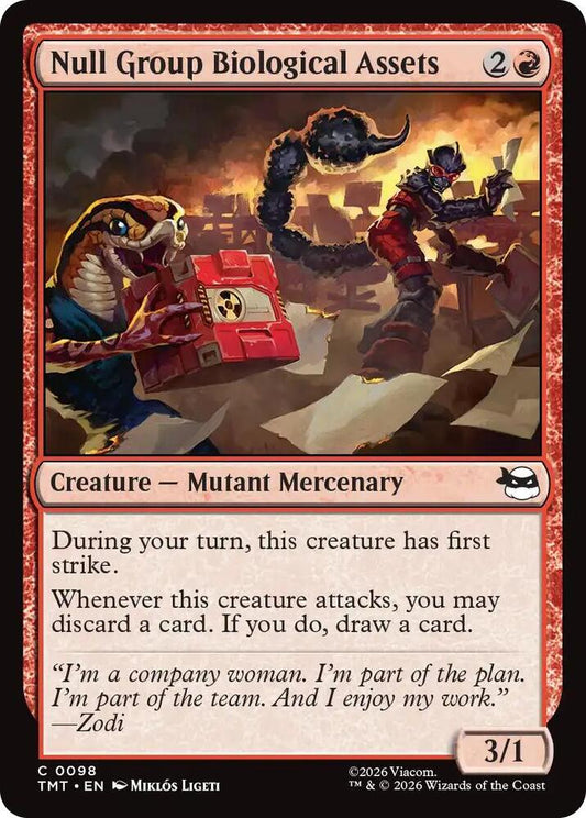 MTG - Null Group Biological Assets - Teenage Mutant Ninja Turtles (TMT) Foil