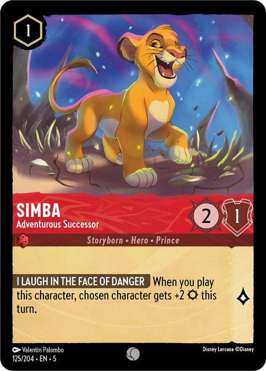 Lorcana - Simba - Adventurous Successor - Cold Foil - Shimmering Skies (5)