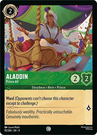 Lorcana - 
Aladdin - Prince Ali - Cold Foil - Fabled (9)