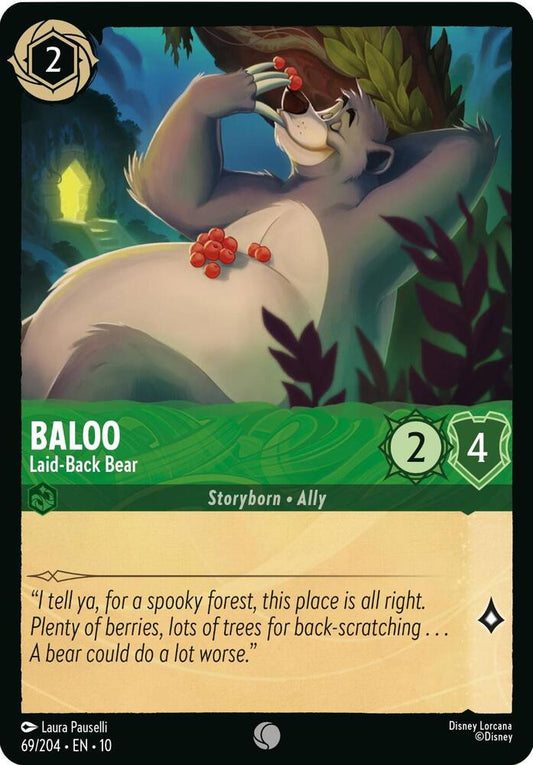 Lorcana - Baloo Laid-back Bear - Whispers in the Well (10)