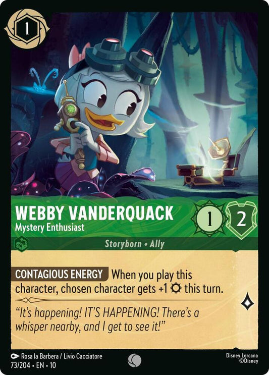 Lorcana - Webby Vanderquack Mystery Enthusiast - Whispers in the Well (10)