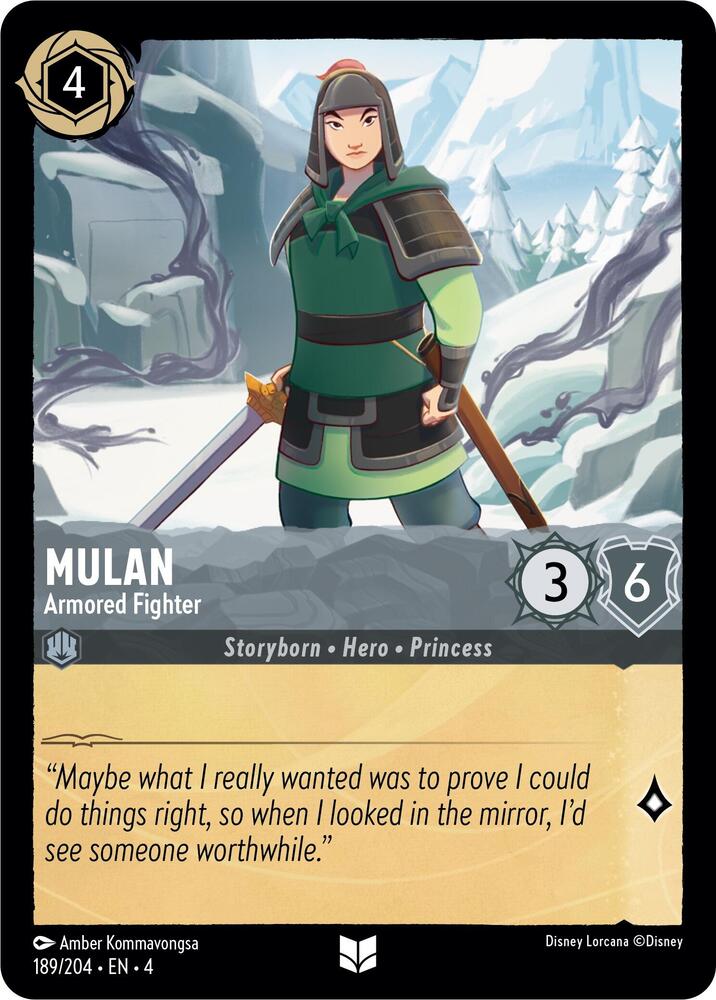 Lorcana - Mulan - Armored Fighter - Ursula's Return (4)