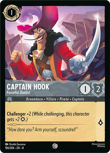 Lorcana - Captain Hook - Forceful Duelist - Reign of Jafar (8)