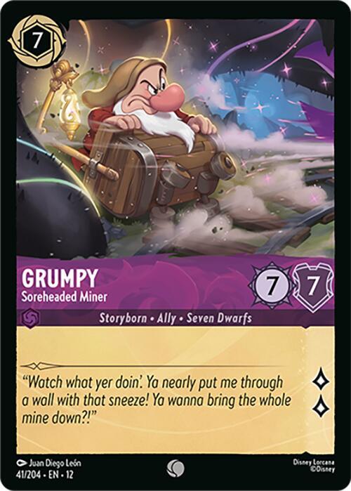 Lorcana - Grumpy - Soreheaded Miner - Wilds Unknown (12)