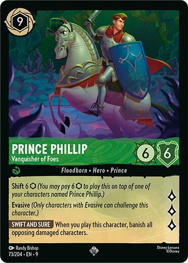 Lorcana - Prince Phillip - Vanquisher of Foes - Fabled (9)