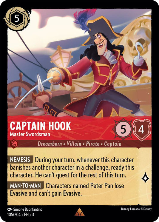 Lorcana - Captain Hook - Master Swordsman - Into the Inklands (3)