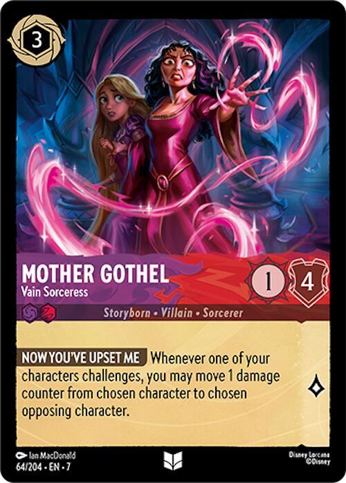 Lorcana - Mother Gothel - Vain Sorceress - Archazia's Island (7) Cold Foil