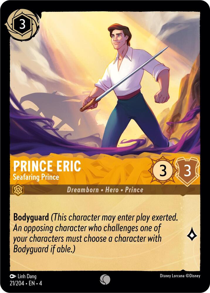 Lorcana - Prince Eric - Seafaring Prince - Cold Foil - Ursula's Return (4)