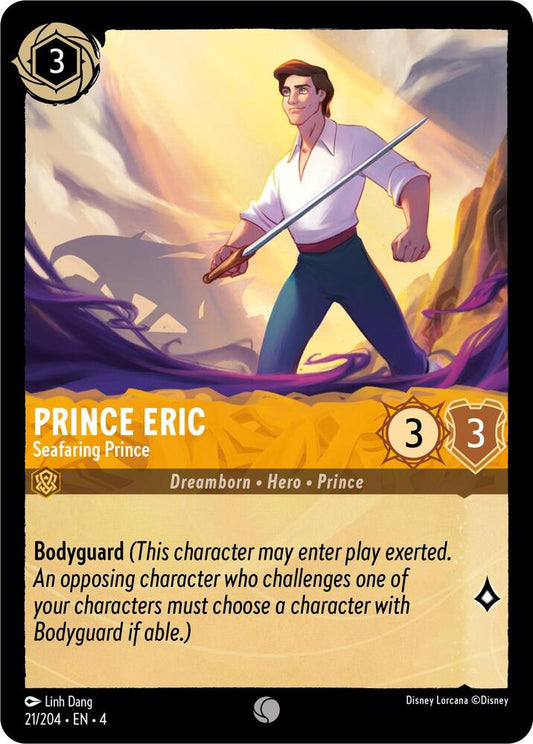 Lorcana - Prince Eric - Seafaring Prince - Cold Foil - Ursula's Return (4)