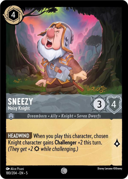Lorcana - Sneezy - Noisy Knight - Shimmering Skies (5)