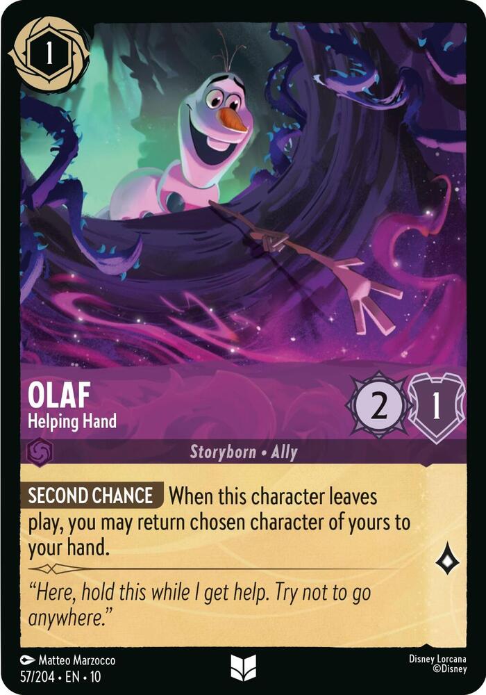 Lorcana - Olaf Helping Hand - Whispers in the Well (10)