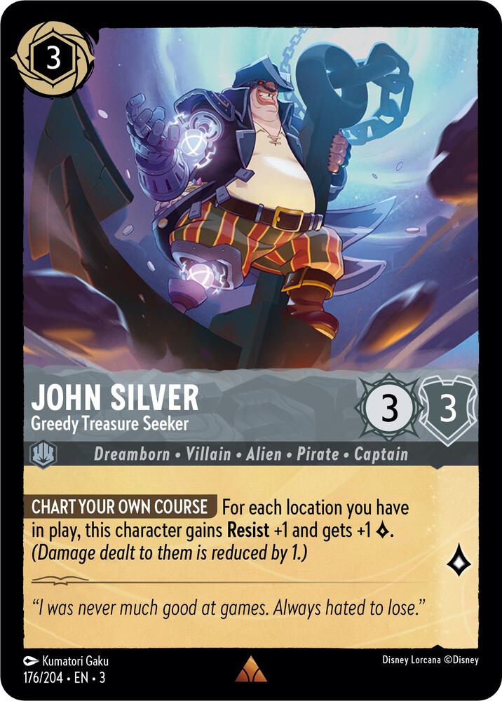 Lorcana - John Silver - Greedy Treasure Seeker - Into the Inklands (3)