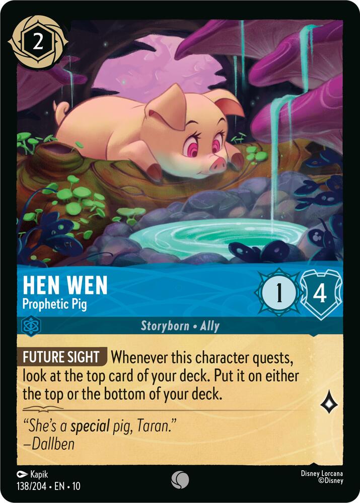 Lorcana - Hen Wen Prophetic Pig - Whispers in the Well (10)