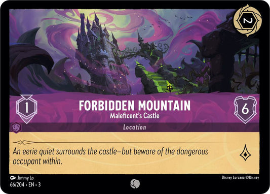 Lorcana - Forbidden Mountain - Maleficent's Castle - Cold Foil - Into the Inklands (3)