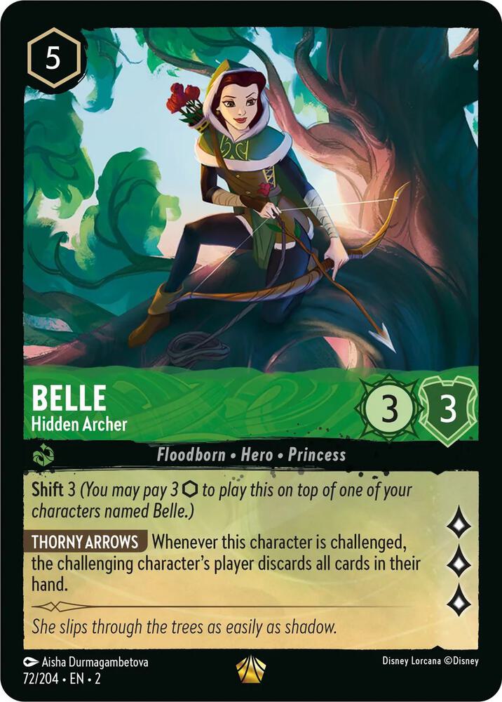 Lorcana - Belle - Hidden Archer - Rise of the Floodborn (2)