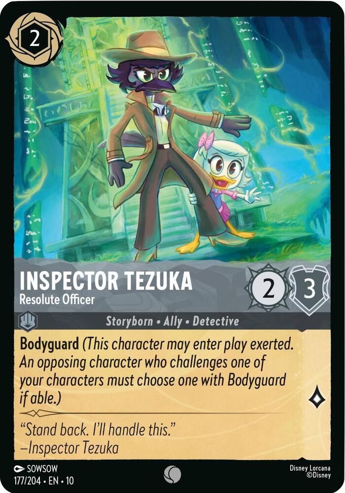 Lorcana - Inspector Tezuka Resolute Officer - Whispers in the Well (10)