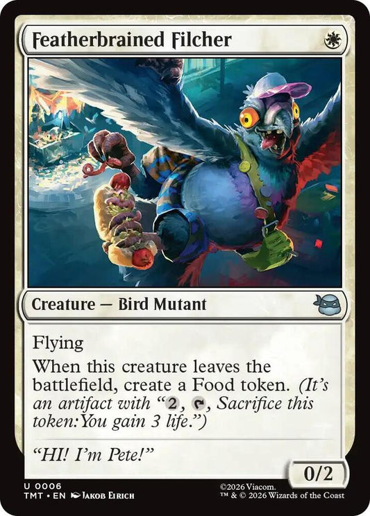 MTG - Featherbrained Filcher - Teenage Mutant Ninja Turtles (TMT) Foil