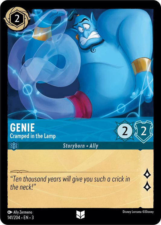 Lorcana - Genie - Cramped in the Lamp - Cold Foil - Into the Inklands (3)