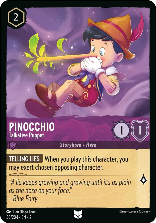 Lorcana - Pinocchio - Talkative Puppet - Cold Foil - Rise of the Floodborn (2)