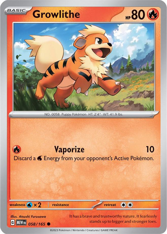 Pokemon - Growlithe - SV: Scarlet & Violet 151 (MEW)