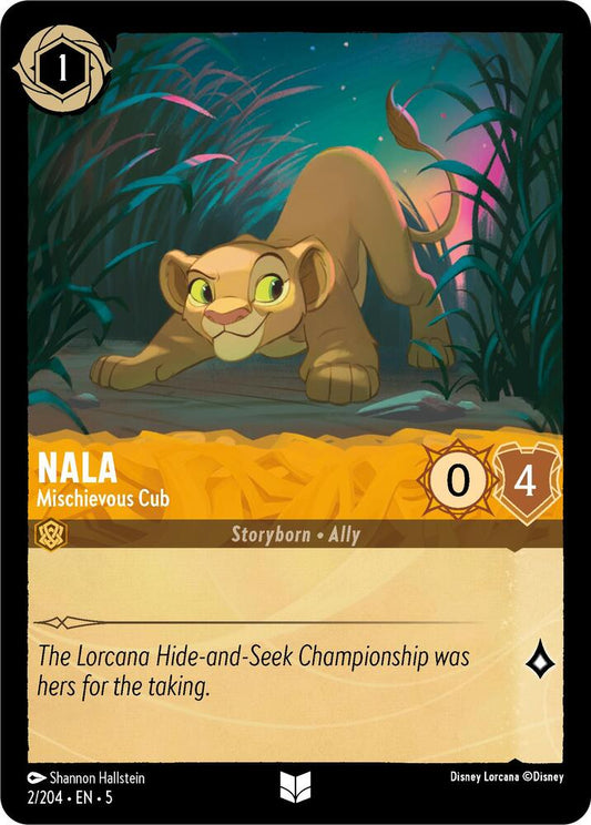 Lorcana - Nala - Mischievous Cub - Shimmering Skies (5)