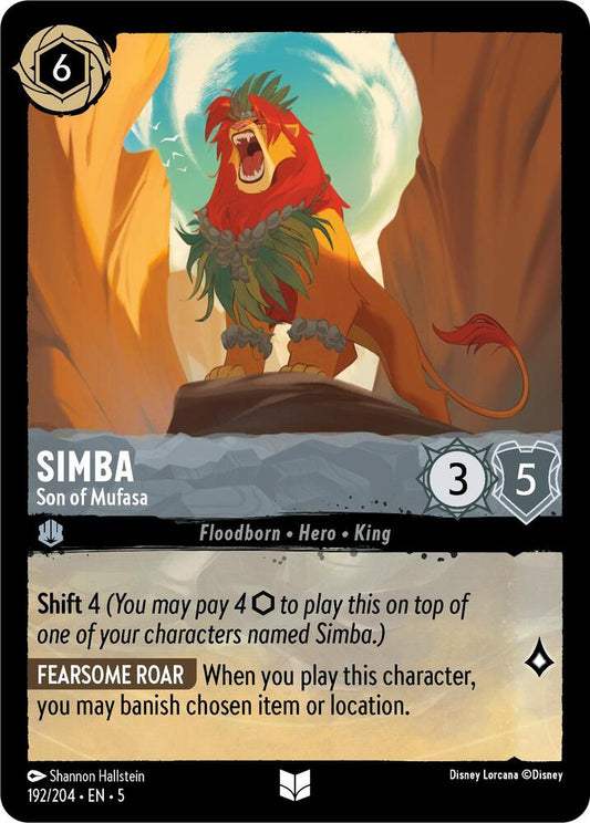 Lorcana - Simba - Son of Mufasa - Cold Foil - Shimmering Skies (5)